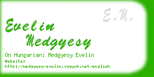 evelin medgyesy business card